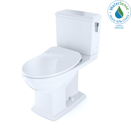 TOTO MS494234CEMFRG#01 Connelly Two-Piece Elongated Dual Flush 1.28 And 0.9 Gpf With Cefiontect And Right Lever - Cotton White