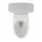 TOTO CST786CEFG#11 Drake Transitional Two-Piece Elongated 1.28 GPF Universal Height TORNADO FLUSH Toilet with CEFIONTECT , Colonial White