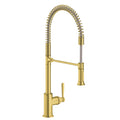 AXOR 16582251 Montreux Semi-Pro Kitchen Faucet 2-Spray, 1.75 GPM - Brushed Gold Optic