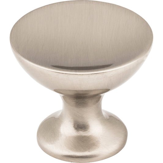 JEFFREY ALEXANDER 667L-SN Rae 1-3/8" Diameter Mushroom Knob , Satin Nickel