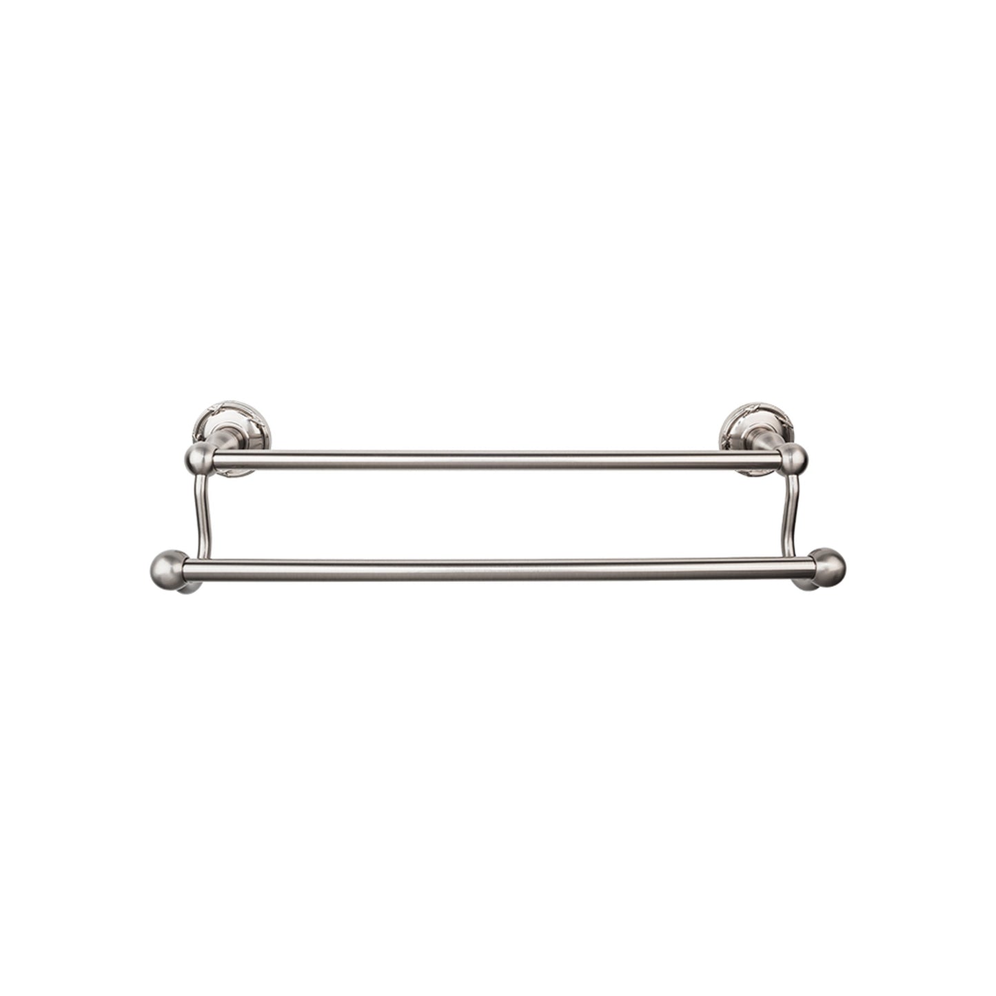 TOP KNOBS ED9BSNE TOP BATH (R) Edwardian Bath Double 26 1/2" Wall Mounted Towel Bar - Brushed Satin Nickel