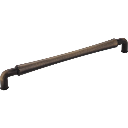 JEFFREY ALEXANDER 537-12ABSB Bremen 2 12" Center-to-Center Appliance Pull - Antique Brushed Satin Brass