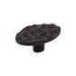 TOP KNOBS TK299CB Cobblestone 2 5/8" Length Oval Knob - Coal Black