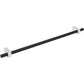 JEFFREY ALEXANDER 478-305MBPC Larkin 2 305 mm Center-to-Center Bar Pull - Matte Black w/Polished Chrome