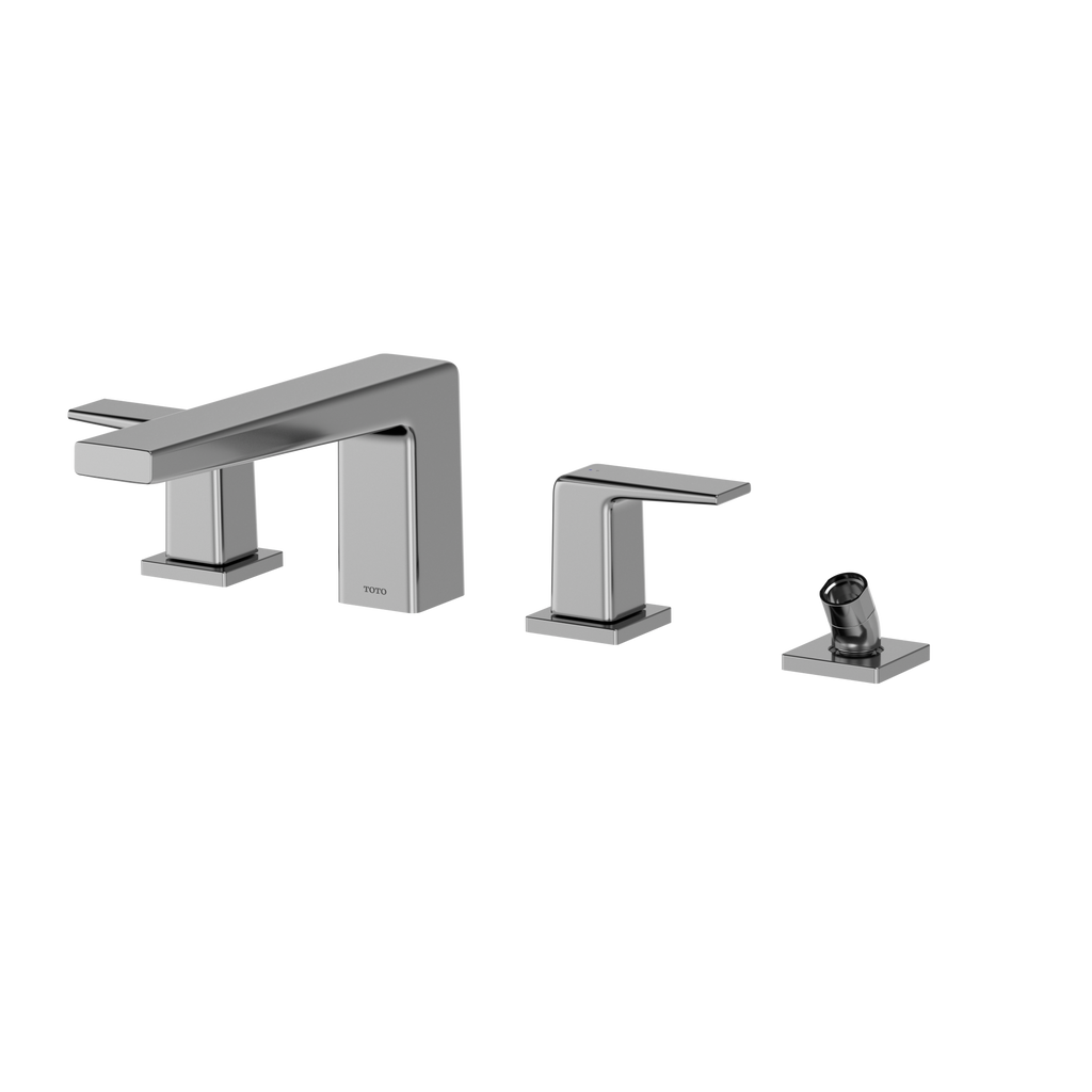 TOTO TBG10202U#CP Gb Two-Handle Deck-Mount Roman Tub Filler Trim With Handshower - Polished Chrome