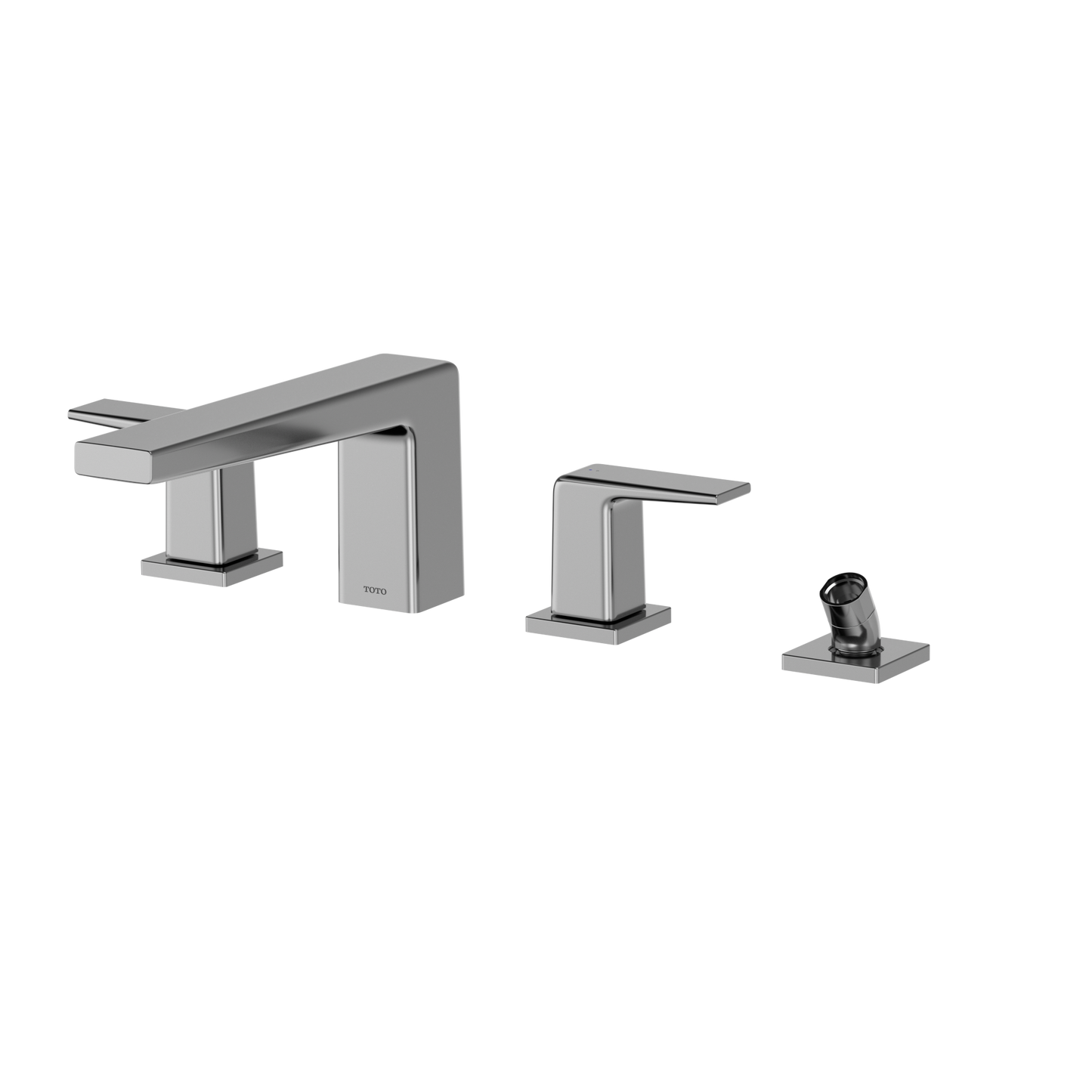 TOTO TBG10202U#CP Gb Two-Handle Deck-Mount Roman Tub Filler Trim With Handshower - Polished Chrome