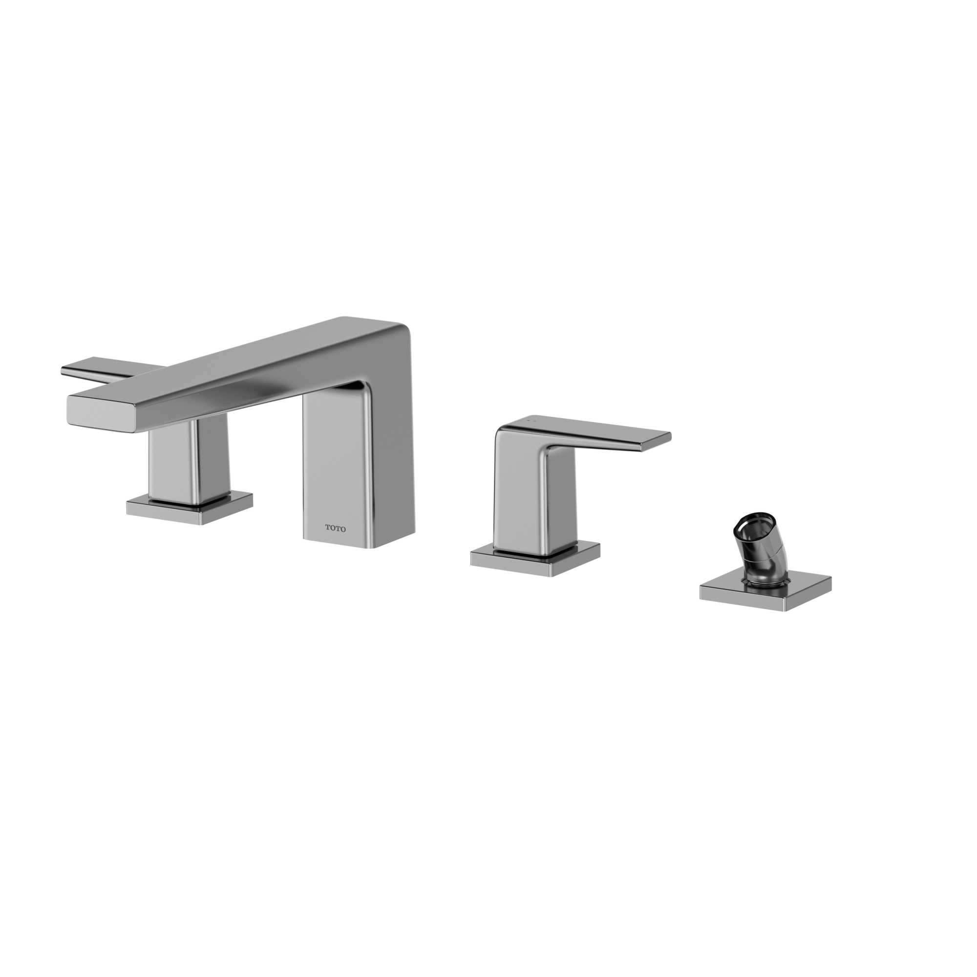 TOTO TBG10202U#CP Gb Two-Handle Deck-Mount Roman Tub Filler Trim With Handshower - Polished Chrome
