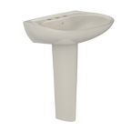 TOTO LPT242.8G#12 Prominence Oval Basin Pedestal Bathroom Sink With Cefiontect For 8 Inch Center Faucets - Sedona Beige