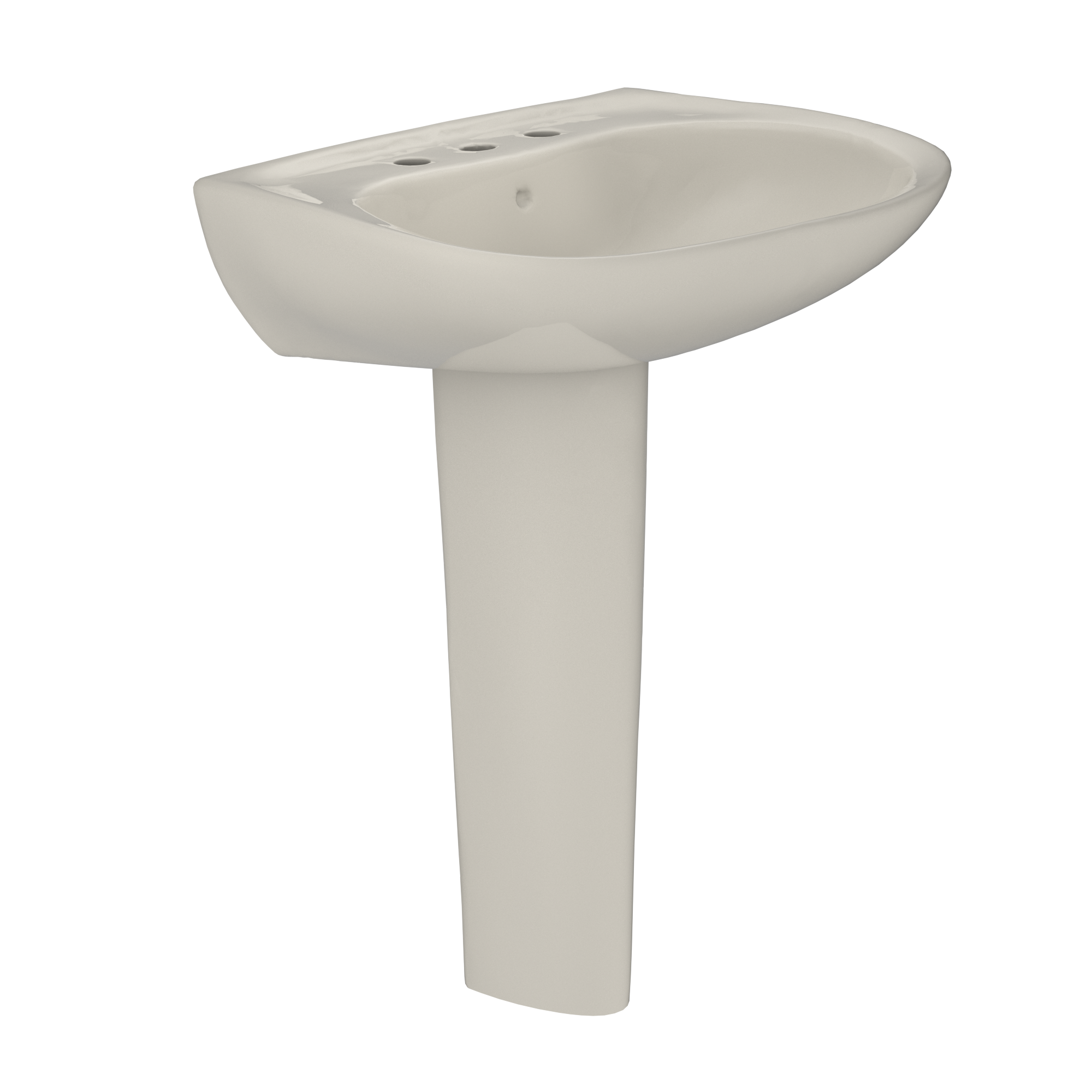TOTO LPT242.8G#12 Prominence Oval Basin Pedestal Bathroom Sink With Cefiontect For 8 Inch Center Faucets - Sedona Beige
