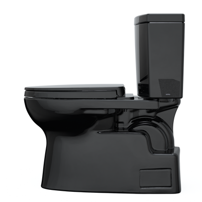 TOTO MS474124CUF#51 Vespin Ii 1G Two-Piece Elongated 1.0 Gpf Universal Height Toilet With Ss124 Softclose Seat - Ebony
