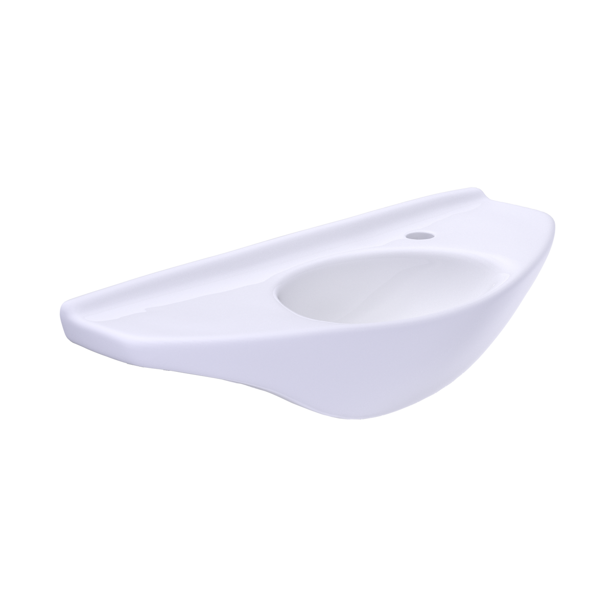 TOTO LT650G#01 Oval Wall-Mount Bathroom Sink With Cefiontect - Cotton White