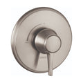 HANSGROHE 15404821 Ecostat Classic Pressure Balance Trim, Round - Brushed Nickel