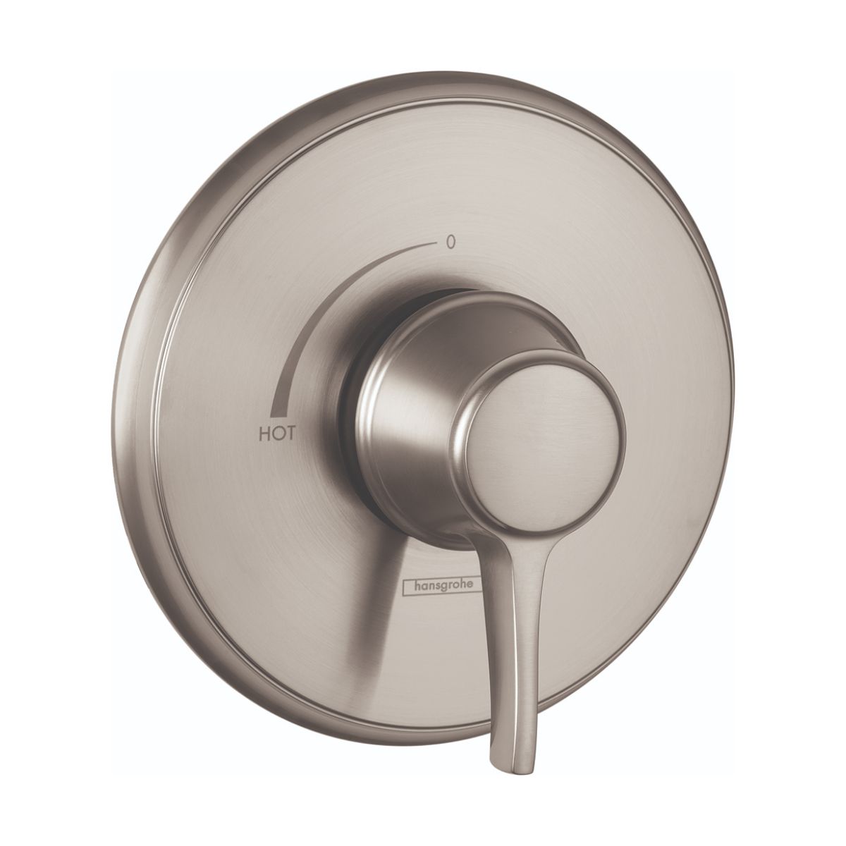 HANSGROHE 15404821 Ecostat Classic Pressure Balance Trim, Round - Brushed Nickel