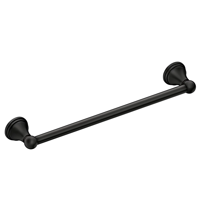 MOEN DN8418BL Matte black 18" towel bar - Matte Black