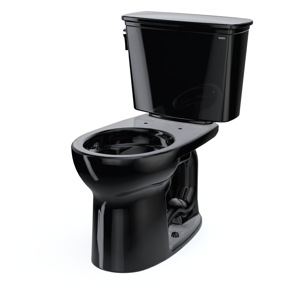 TOTO CST785CEF#51 Drake Transitional Two-Piece Round 1.28 Gpf Universal Height Tornado Flush Toilet - Ebony