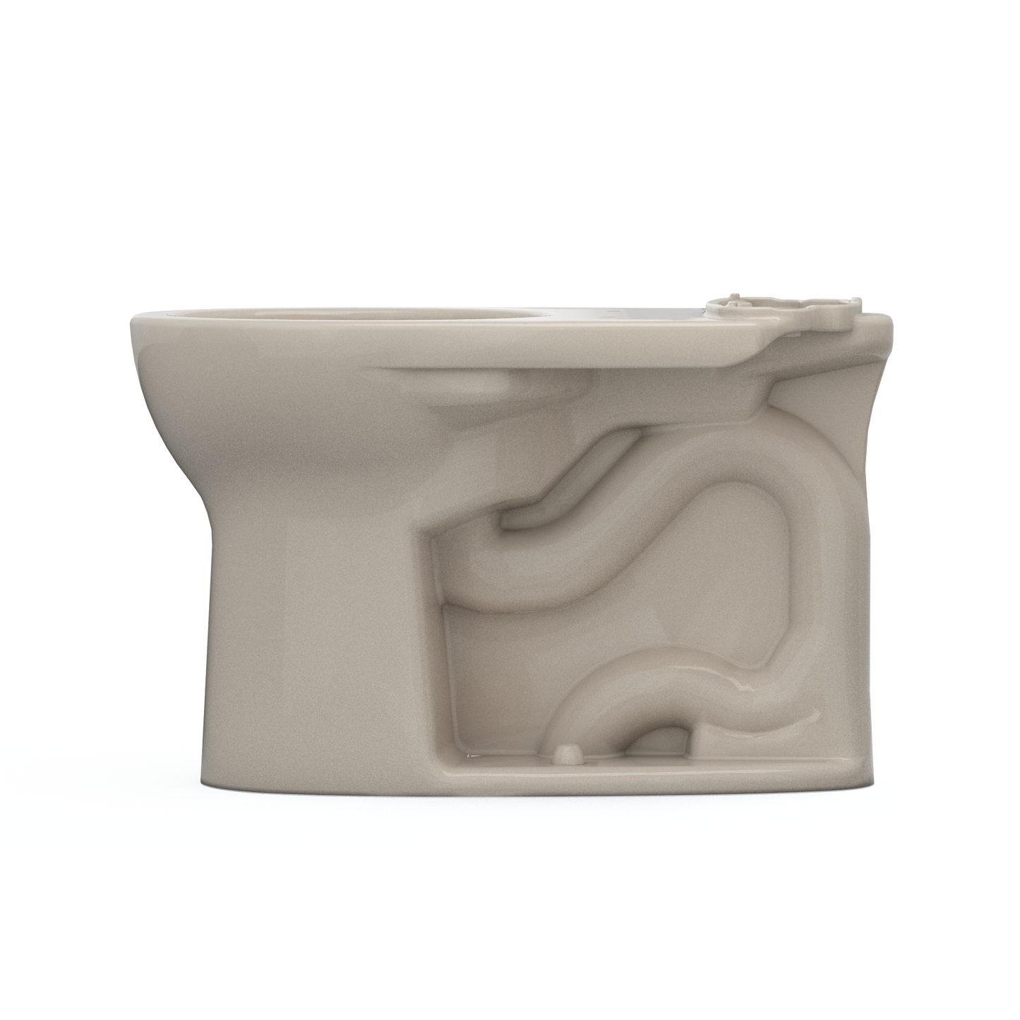 TOTO C775CEFG#03 Drake Round TORNADO FLUSH Toilet Bowl with CEFIONTECT , Bone