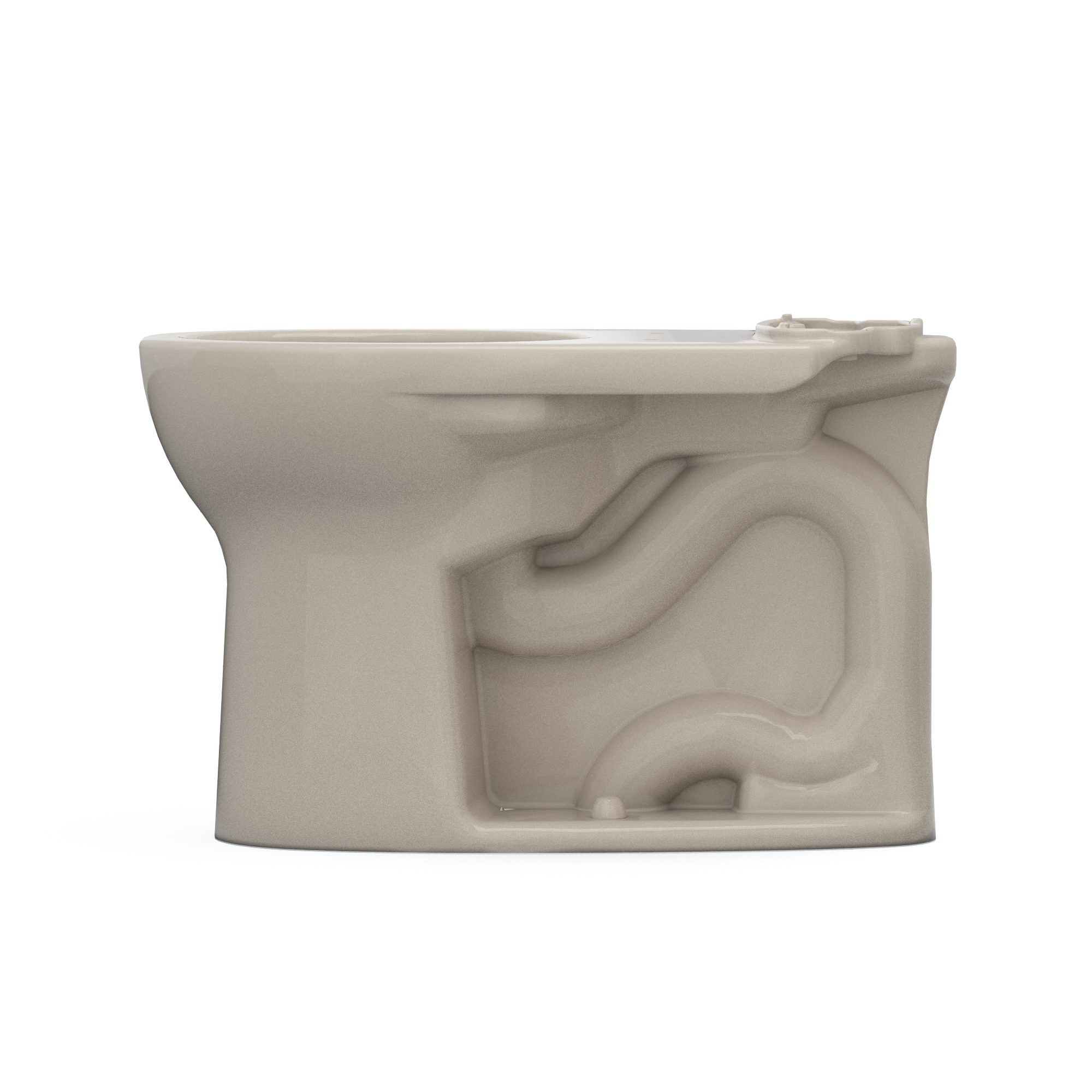 TOTO C775CEFG#03 Drake Round Tornado Flush Toilet Bowl With Cefiontect - Bone