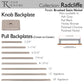 TOP KNOBS TK3286BSN Radcliffe Pull Backplate - Brushed Satin Nickel