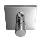TOTO TBV02405U#CP Square Thermostatic Mixing Valve With One-Function Shower Trim - Polished Chrome