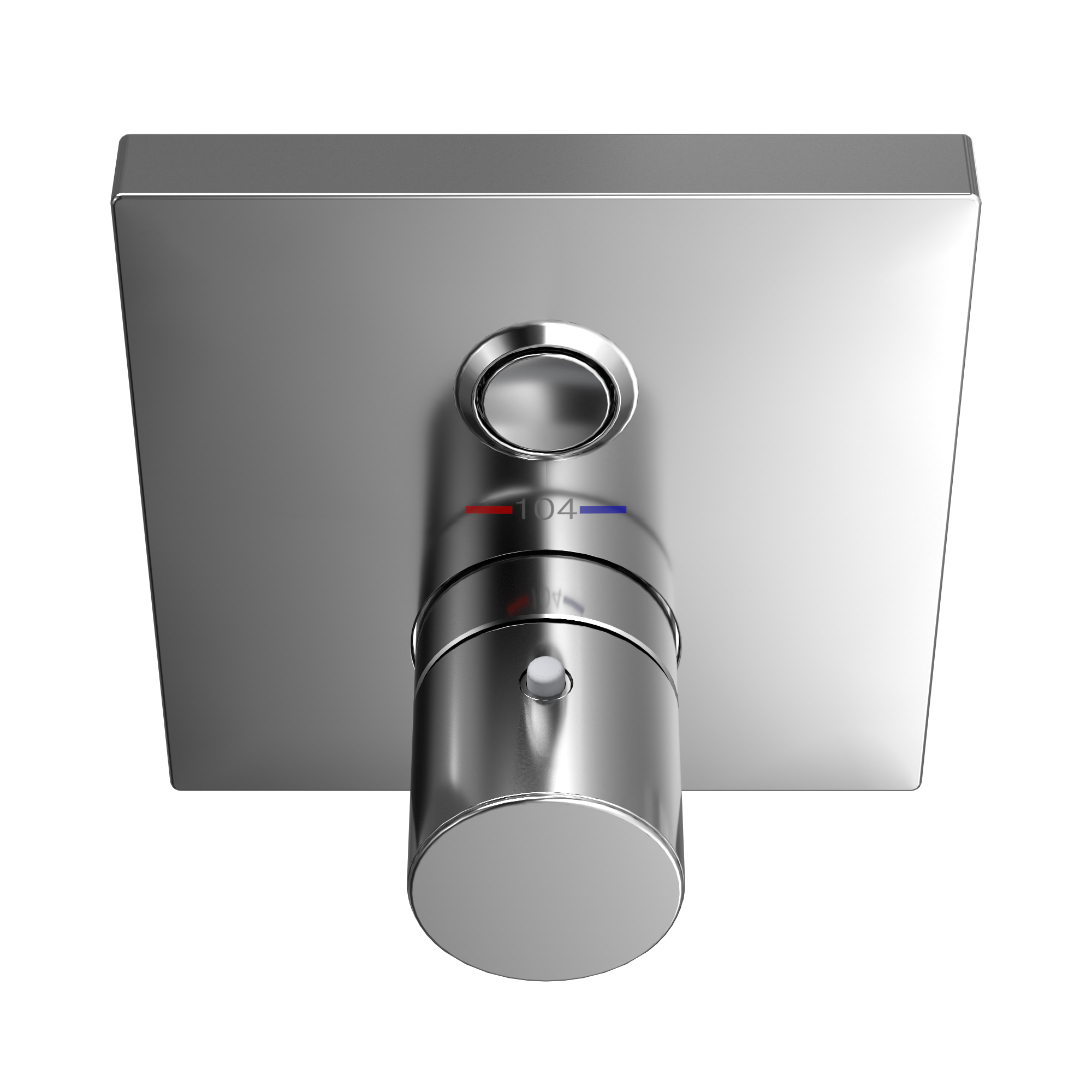 TOTO TBV02405U#CP Square Thermostatic Mixing Valve With One-Function Shower Trim - Polished Chrome