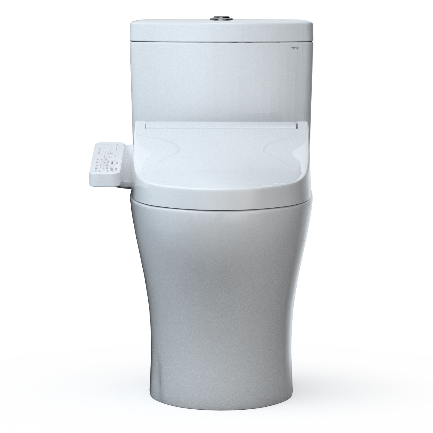 TOTO MW4463074CEMFGN#01 Washlet+ Aquia Iv Two-Piece Elongated Universal Height Dual Flush 1.28 And 0.9 Gpf Toilet And Washlet C2 Bidet Seat - Cotton White