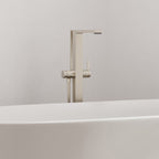 HANSGROHE 73445821 Tecturis E Freestanding Tub Filler with 1.75 GPM Handshower - Brushed Nickel