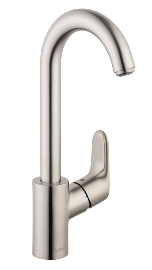 HANSGROHE 04507801 Focus Bar Faucet, 1.5 GPM - Stainless Steel Optic