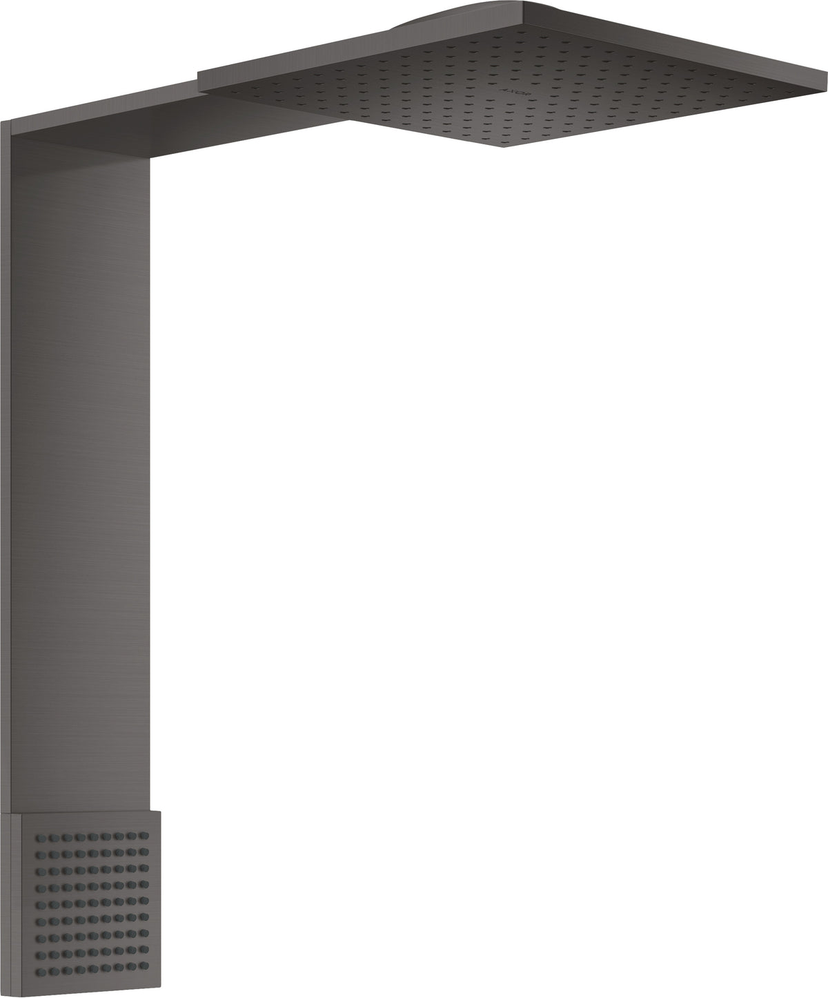 AXOR 12594341 ShowerComposition 2-Jet Showerhead 250/250 and Shoulder Shower, 2.5 GPM - Brushed Black Chrome