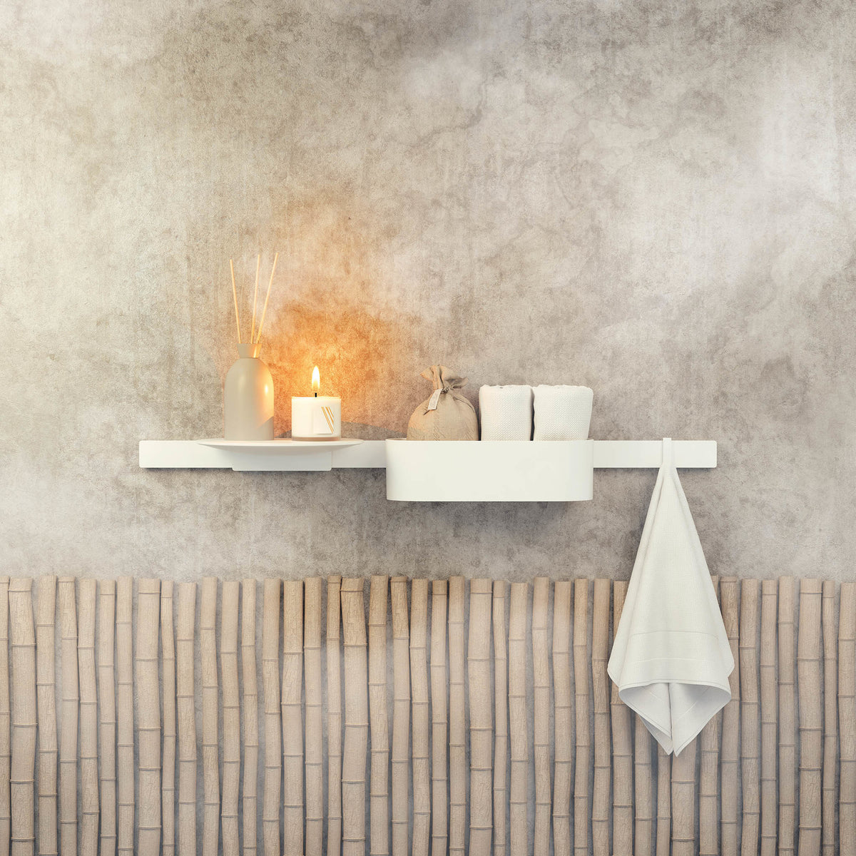 HANSGROHE 27912700 WallStoris Storage Basket- Deep - Matte White