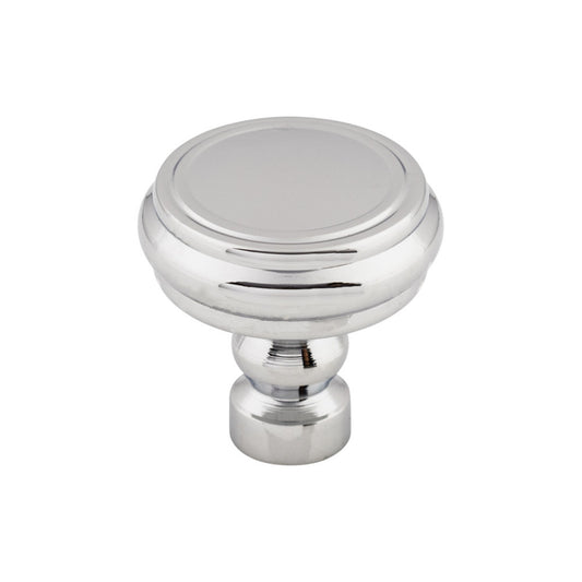 TOP KNOBS TK880PC Brixton Rimmed 1 1/4" Diameter Round Knob - Polished Chrome