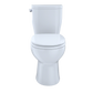 TOTO CST243EF#01 Entrada Two-Piece Round 1.28 GPF Universal Height Toilet , Cotton White