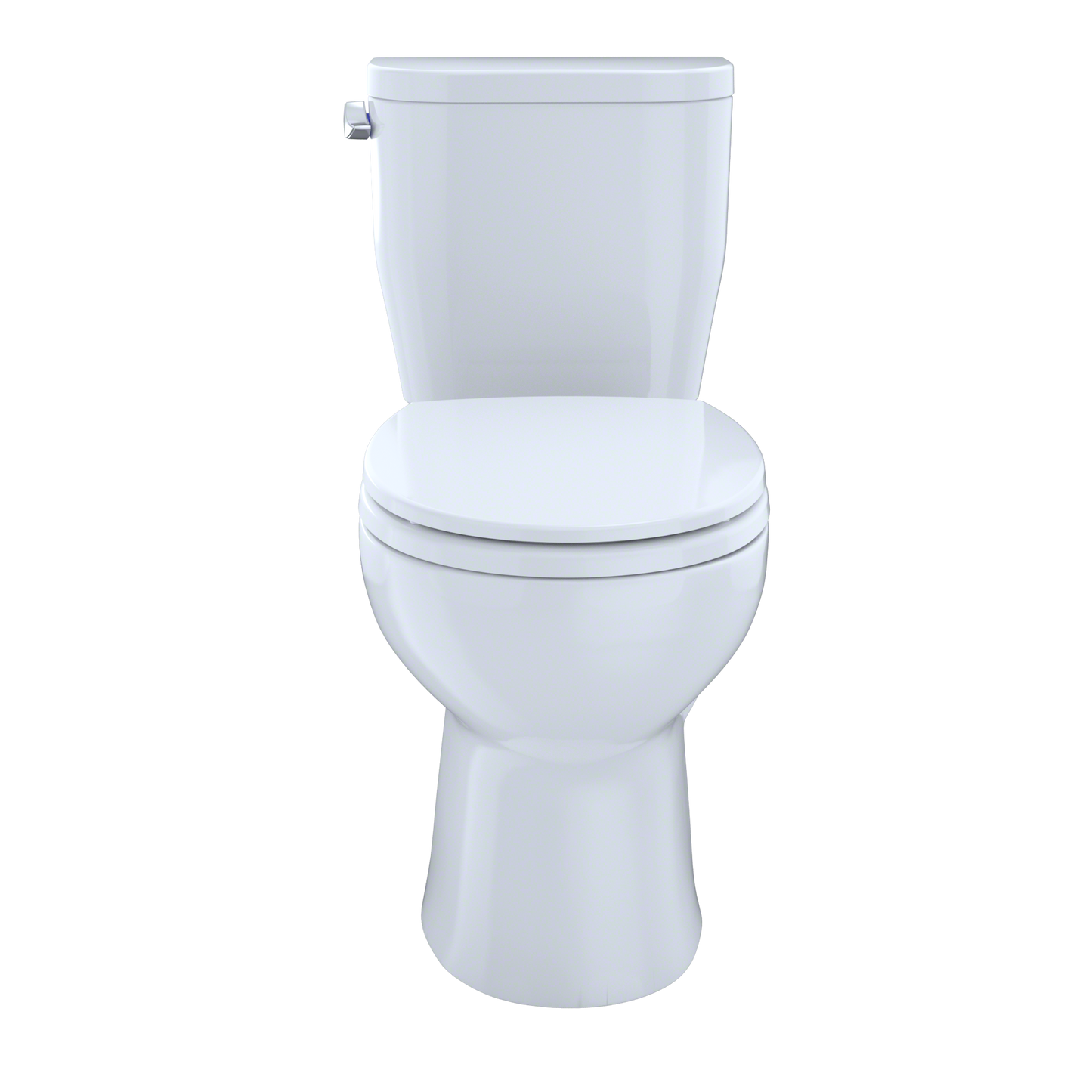 TOTO CST243EF#01 Entrada Two-Piece Round 1.28 GPF Universal Height Toilet , Cotton White