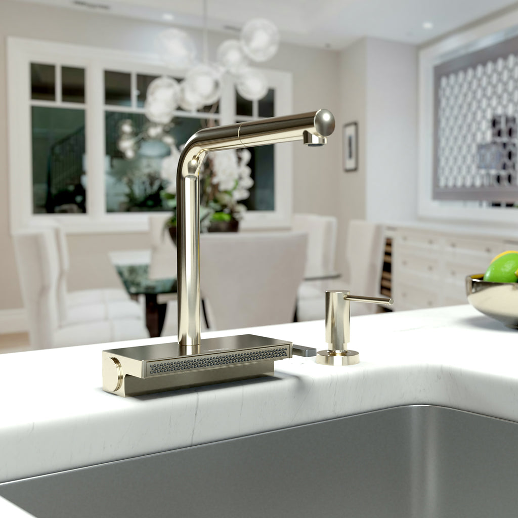 HANSGROHE 73836831 Aquno Select Kitchen Faucet, 2-Spray Pull-Out, 1.75 GPM - Polished Nickel