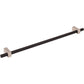 JEFFREY ALEXANDER 478-305MBSN Larkin 2 305 mm Center-to-Center Bar Pull - Matte Black w/Satin Nickel