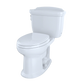 TOTO CST754EF#01 Eco Dartmouth Two-Piece Elongated 1.28 GPF Universal Height Toilet , Cotton White