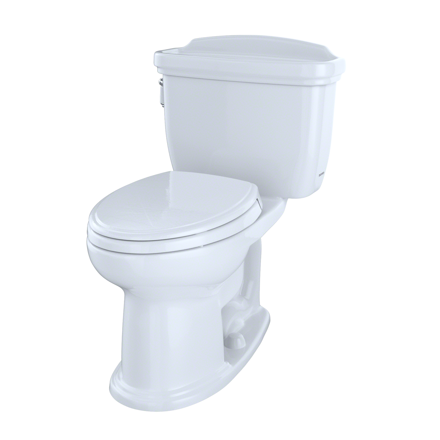 TOTO CST754EF#01 Eco Dartmouth Two-Piece Elongated 1.28 GPF Universal Height Toilet , Cotton White