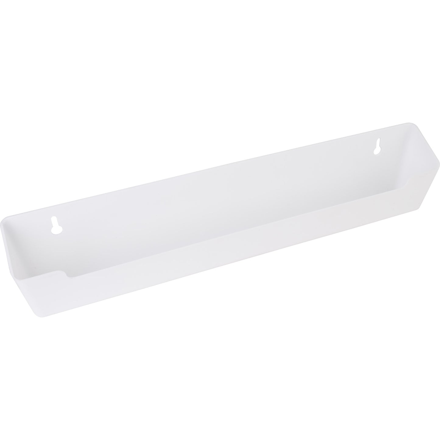 HARDWARE RESOURCES TO14S-REPL 14-13/16" Slim Depth Plastic Tip-Out Tray for Sink Front - White