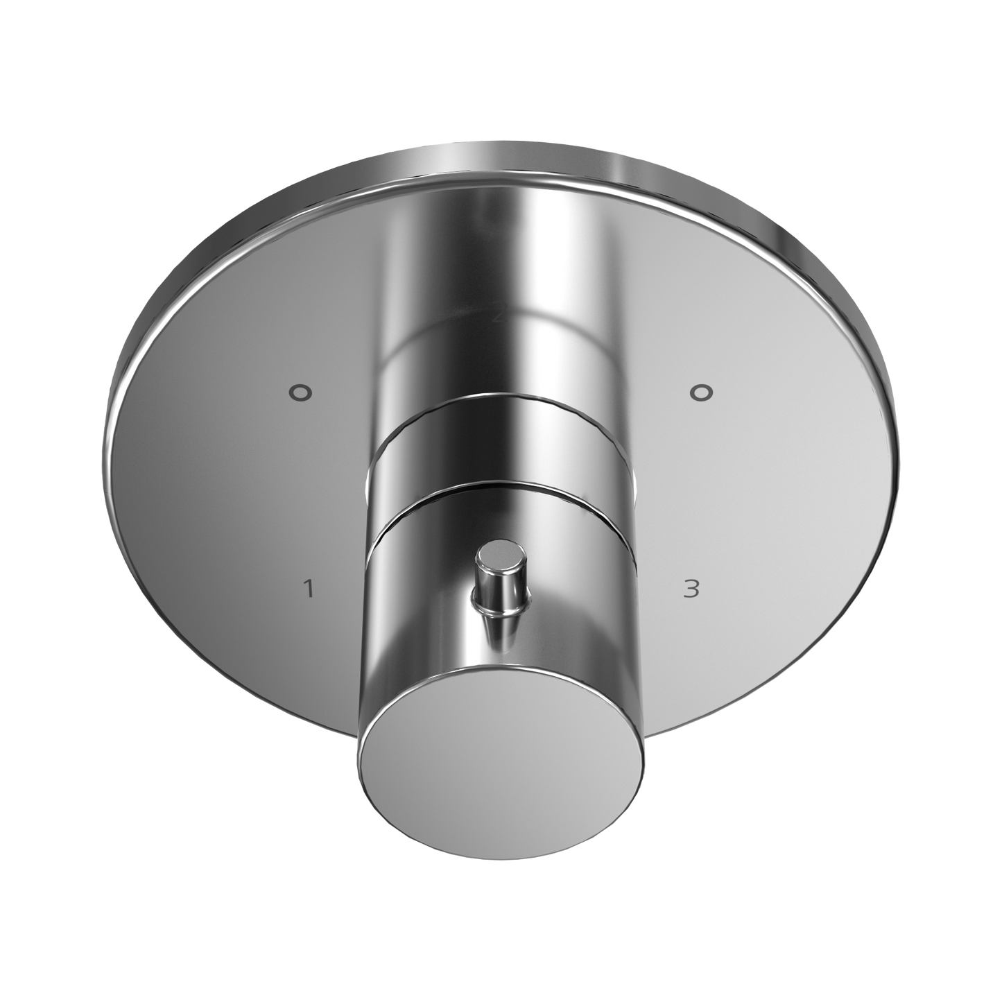 TOTO TBV01102U#CP Round Three-Way Diverter Trim with Off , Polished Chrome