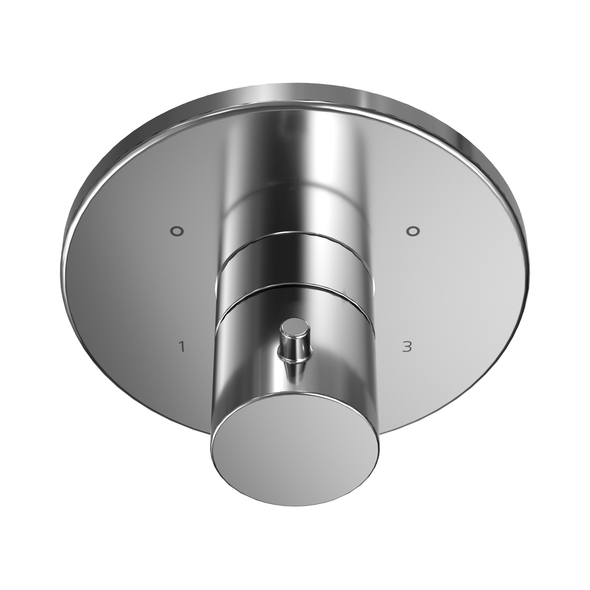 TOTO TBV01102U#CP Round Three-Way Diverter Trim With Off - Polished Chrome
