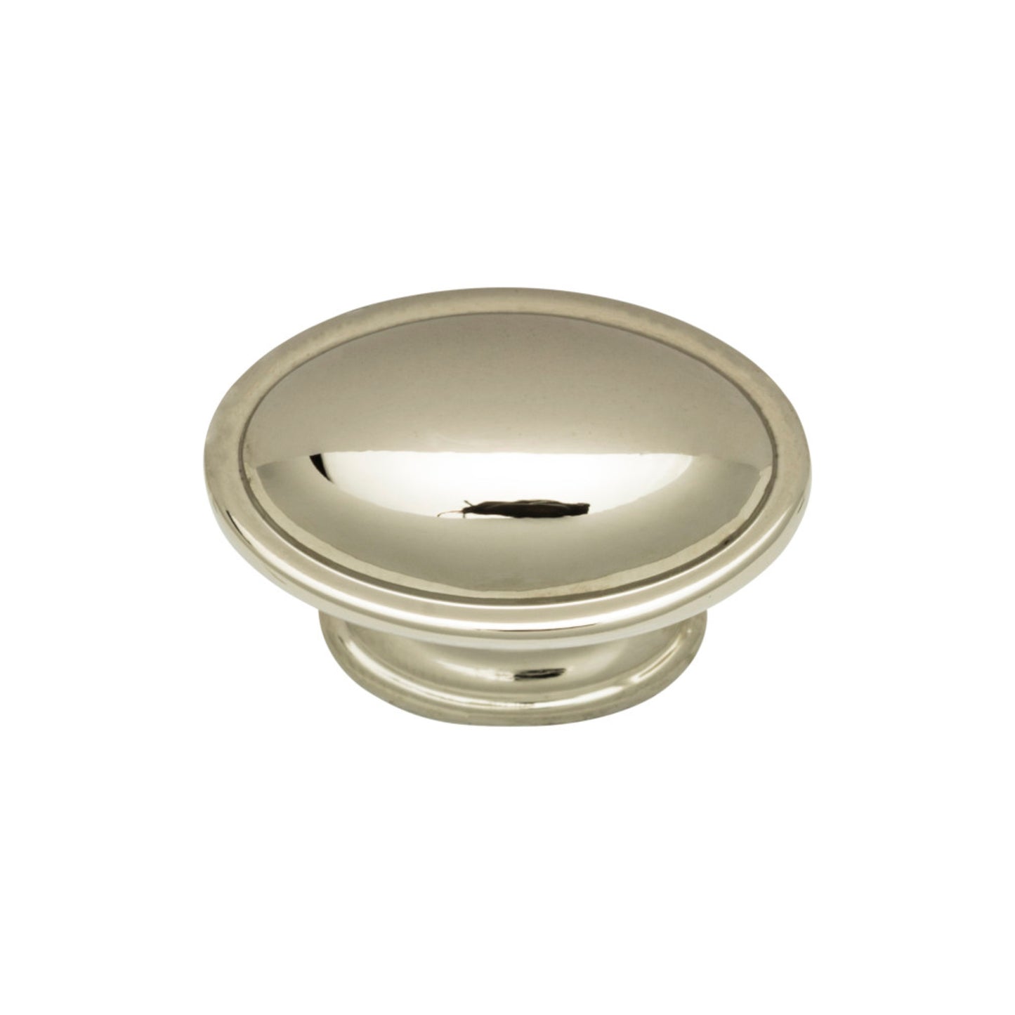 ATLAS 316-PN Austen 1 5/16" Length Oval Knob - Polished Nickel