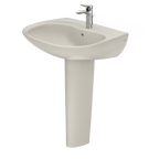 TOTO LPT242G#12 Prominence Oval Basin Pedestal Bathroom Sink With Cefiontect For Single Hole Faucets - Sedona Beige
