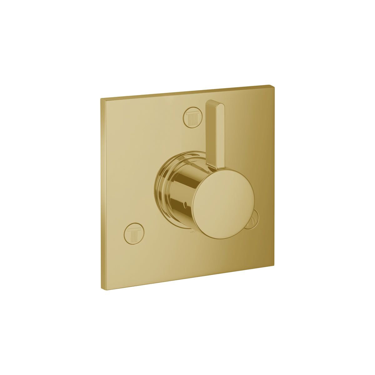 HANSGROHE 04880250 Ecostat Diverter Trim Square Trio/Quattro - Brushed Gold Optic
