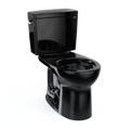 TOTO CST775CSF#51 Drake Two-Piece Round 1.6 Gpf Universal Height Tornado Flush Toilet - Ebony