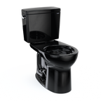 TOTO CST775CSF#51 Drake Two-Piece Round 1.6 Gpf Universal Height Tornado Flush Toilet - Ebony