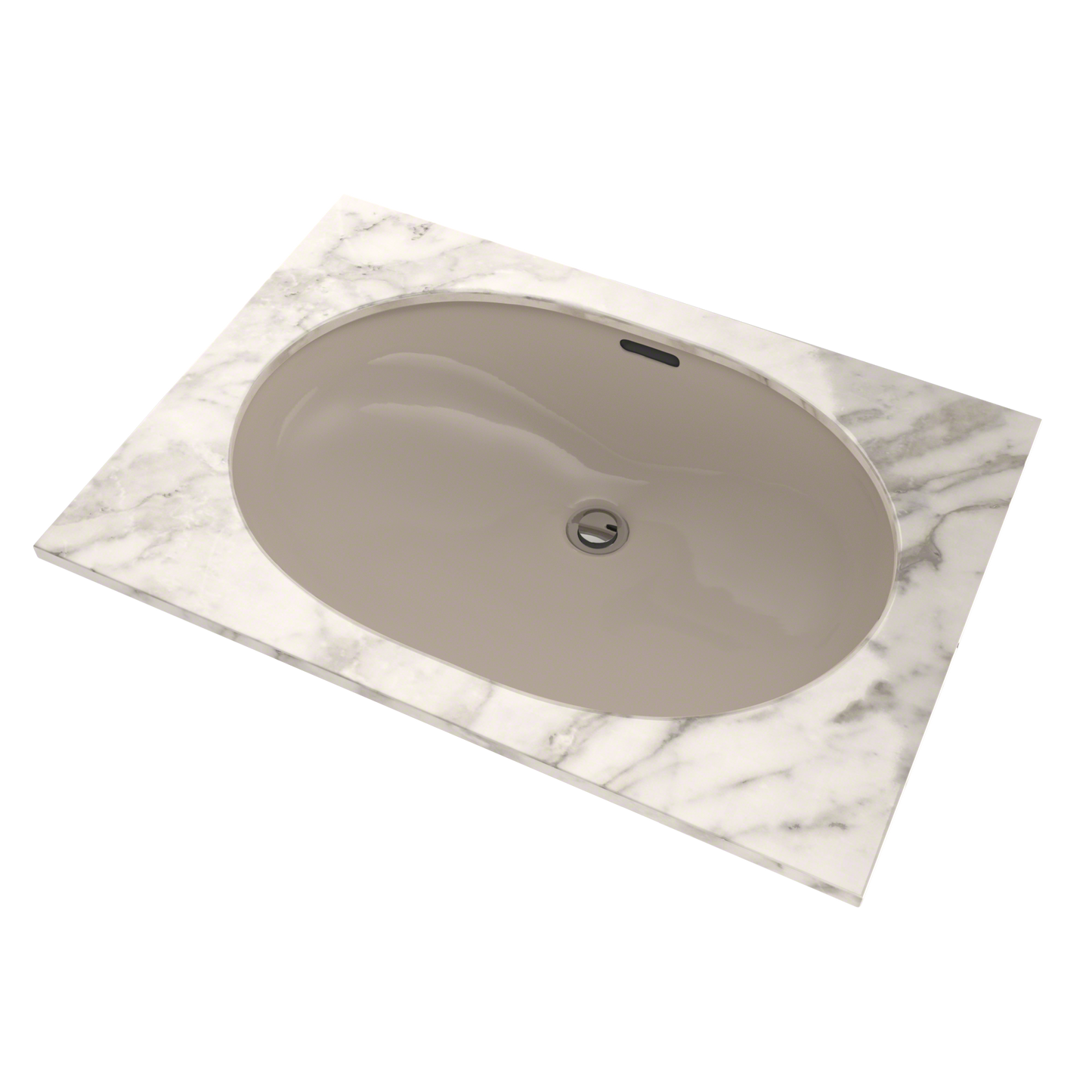 TOTO LT546G#03 Oval 19-11/16" x 13-3/4" Undermount Bathroom Sink with CEFIONTECT , Bone