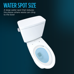 TOTO CST786CEFG#12 Drake Transitional Two-Piece Elongated 1.28 Gpf Universal Height Tornado Flush Toilet With Cefiontect - Sedona Beige