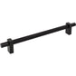 JEFFREY ALEXANDER 598-18MB Larkin Knurled Center 18" Center-to-Center Appliance Pull - Matte Black