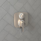 HANSGROHE 15708821 Ecostat E Thermostatic Trim with Volume Control and Diverter - Brushed Nickel