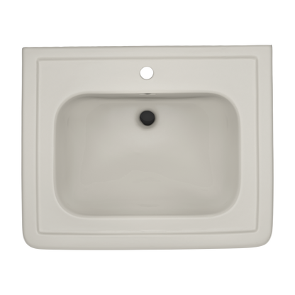 TOTO LPT530N#12 Promenade 27-1/2" X 22-1/4" Rectangular Pedestal Bathroom Sink For Single Hole Faucets - Sedona Beige