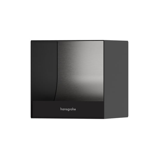 HANSGROHE 56065670 XtraStoris Original Recessed Toilet Paper Holder 6"x 6"x 5.5" in Matte Black